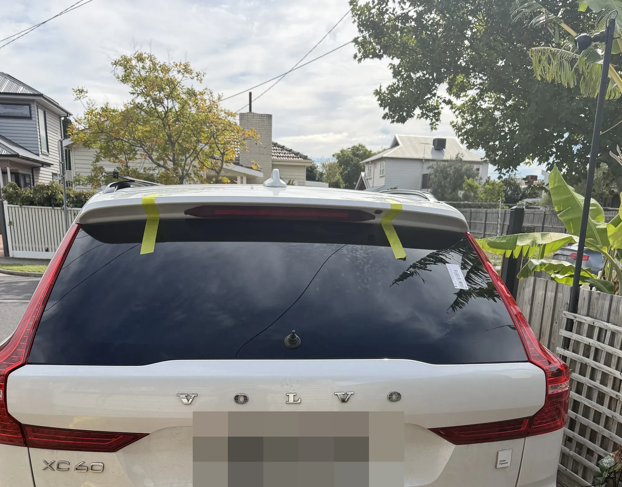 Replacement rear glass fitted to a vehicle at a home in Melbourne